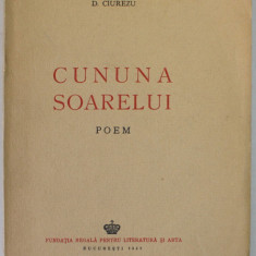 SEMNATURA LUI MARIN SORESCU PE VOLUMUL '' CUNUNA SOARELUI - POEM '' de D. CIUREZU , 1942