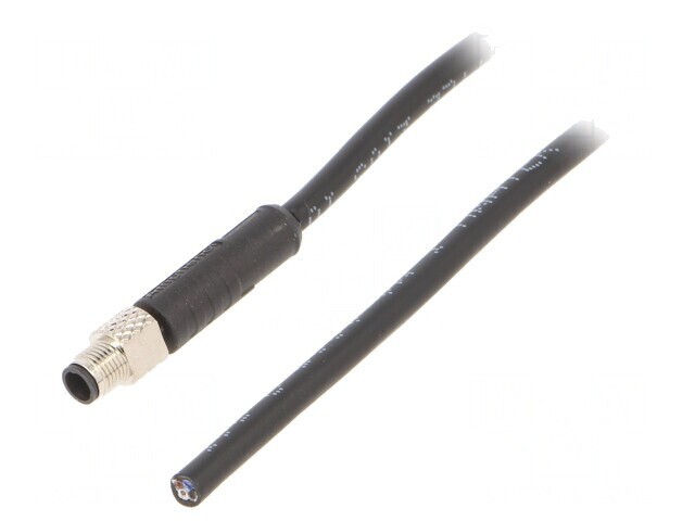Conector M5 Mufă Tată 4 PIN 60V 1m
