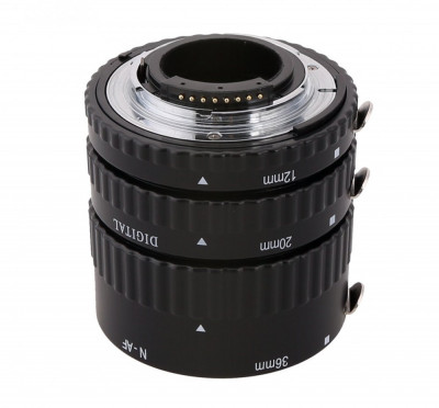 Tuburi de extensie macro Meike MK-N-AF1-A cu Auto focus pentru Nikon F-mount foto