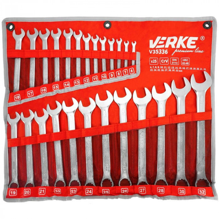 Set chei combinate 25 bucati 6-32mm V35336 Verke