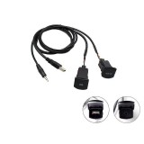 Adaptor priza USB/AUX Connects2 pentru VW Polo 2014, montaj dedicat
