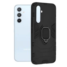 Husa Samsung Galaxy A54 Antisoc cu Inel Negru Techsuit SS foto