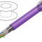 Cablu de rețea U/UTP Cat6a LSZH violet 305m