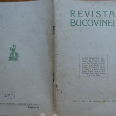 Revista Bucovinei , an 1 , nr. 4 , Cernauti , 1942