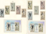 Burundi 1964 Mi 80/84 A+B + bl 3 A+B MNH - JO Iarna, Innsbruck, Nestampilat