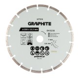 Disc diamantat segmentat Graphite 230 x 22,2 mm pentru taiere uscata