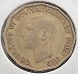 Marea Britanie 3 Pence 1949, George VI - Moneda Britanica Colectie