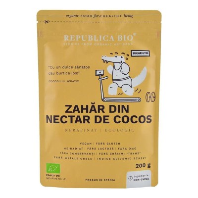 Zahar din Nectar de Cocos Ecologic 200gr Republica Bio foto
