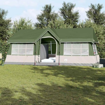 vidaXL Corturi cu acoperiș Verde 622 x 295 x 238 cm Poliester 4100700 foto