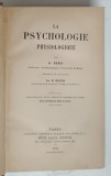 LA PSYCHOLOGIE PHYSIOLOGIQUE par G. SERGI et M. MOUTON , 1888