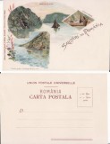 Portile de Fier - Dunarea, Cazane -litografie, Necirculata, Printata