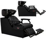 Scafa coafor Valentino pentru salonul de coafură și frizerie cu bol ceramic mobil armătură baterie si cască