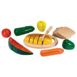 Joc din lemn alimente de feliat Melissa and Doug, 31 piese, Melissa &amp; Doug