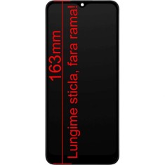 Display Samsung Galaxy A03 A035 cu Rama Display Service Pack Negru Black VARIANTA LUNGA CU STICLA 163mm