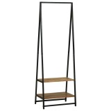 Raft de haine 60x45x180 cm Lemn solid de Acacia