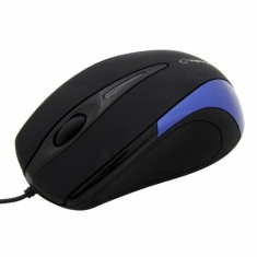 Mouse optic cu fir Esperanza Sirius EM102B 3 butoane Usb 1000dpi Negru/Albastru