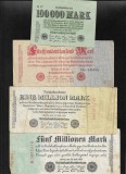 Germania Set 7 bancnote 25 Iulie 1923 marci mark