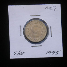 M1 C10 - Moneda foarte veche 110 - Romania - 5 lei 1995