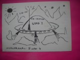 HOPCT 15097 ANRUFKANAL -UFO I -COSMOS -GERMANIA--CARTE POSTALA RADIO AMATOR / RADIOAMATORI CARICATURA -CIRCULATA