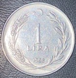 I LIRA TURCIA 1968 / MONEDA DIN POZE