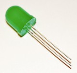 LED 12mm, verde, rotund, 20mA - 143001