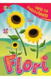 Carte cu autocolante. Flori