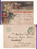 Romania-Felicitare Anul Nou 1900-litografie, RR