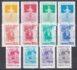 Costa Rica 1980,1981,1982 - Timbre taxe poștale. 3 Serii, MNH