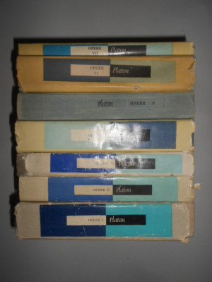 Platon - Opere 7 volume (1974-1993, editie cartonata, seria completa) foto