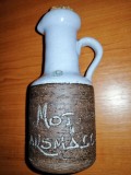 Ceramica suedeza Gabriel Sweden flasca sticla recipient vechi pentru otet cu dop