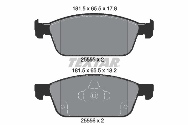 TEXTAR 2555501 Q+ set placute frana,frana disc