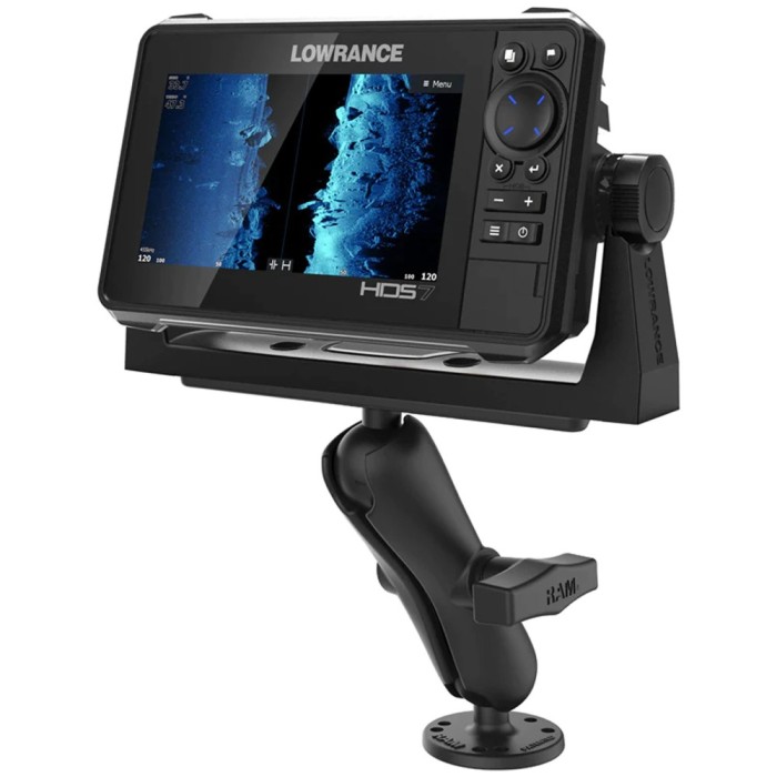 Suport Sonar RAM Mounts Drill-Down Marine Electronic Mount with 1.5&quot; Ball
