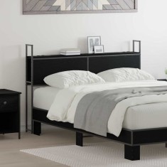 vidaXL Tăblie de depozitare Stejar negru 150 cm Lemn compozit