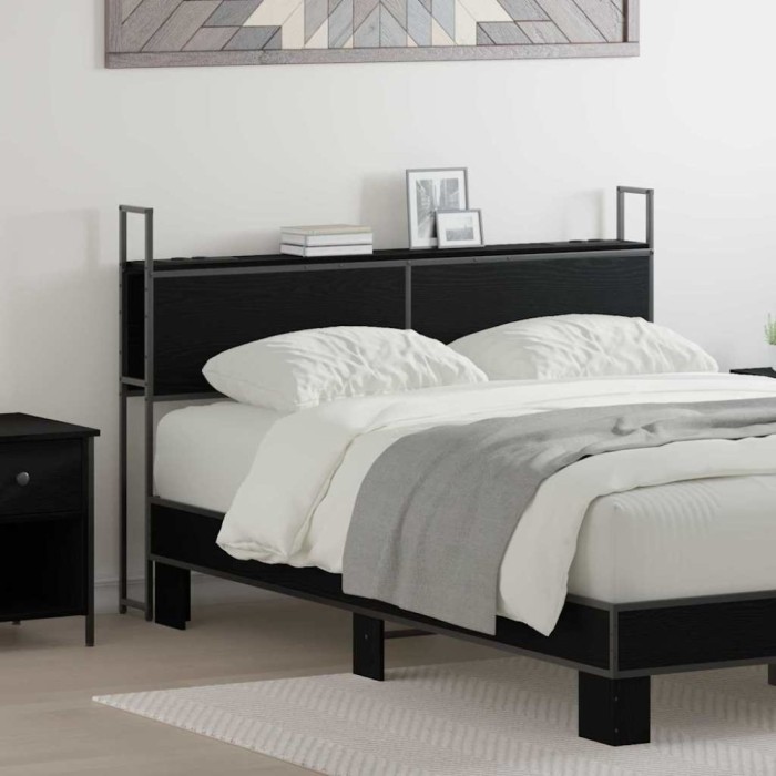 Tăblie de depozitare Stejar negru 140 cm Lemn compozit