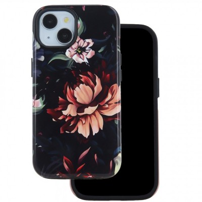 Husa pentru Apple iPhone 16 Pro Max, OEM, Decor Peony, Multicolor foto