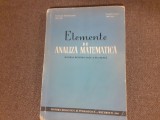 ELEMENTE DE ANALIZA MATEMATICA MANUAL PENTRU CLASA A XI A N DINCULEANU