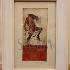 TABLOU, ATENA ELENA SIMIONESCU , " CLOVN I " , tehnica mixta, ex. 1/10, 1993