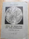 Opere de argintarie in Tara Romaneasca in secolele XIV-XVI