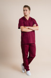 Costum Medical Grena Unisex Poplin 110g Cesare - 3XL