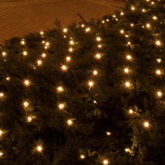Plasa de lumini LED, 160 LED alb cald, 2x1.5m, cablu verde, cablu de alimentare 5m, pt exterior