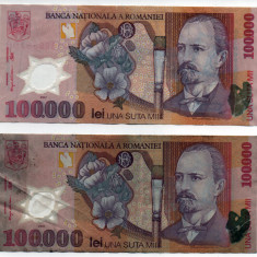 Bancnote 100.000 lei - România, 2001