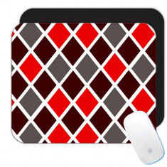Diamant de romb : Cadou Mouse pad : Design Geometric Red Red Modern Home Decor foto