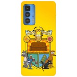 Husa compatibila cu Motorola Edge 20 Lite model Simson Country, Silicon, TPU, Viceversa, Transparent, Carcasa