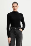 Morgan pulover culoarea negru, light, cu turtleneck, MROYA