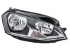 Far VW GOLF VII (5K), 10.2012-03.2017, partea dreapta, HELLA, cu daytime running light; H15+H7+PWY24W; electrical; cu motor; cu becuri; halogen,