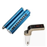 Cumpara ieftin Set incarcator auto bluetooth cu transmitator FM si Placuta cu numar si odorizant auto