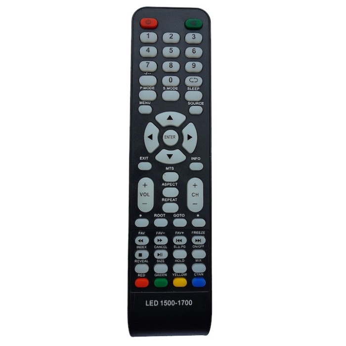 Telecomanda LCD/LED Salora LED1500-1700, neagra cu functiile telecomenzii originale