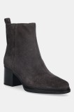 MICHAEL Michael Kors cizme din piele &icirc;ntoarsă Lex culoarea maro, cu toc drept, 40F5LXME5S.251