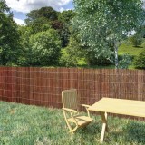 vidaXL Gard Salcie Maro 300x100cm, Decor Gradina, Imprejmuire, Fundal Exotic