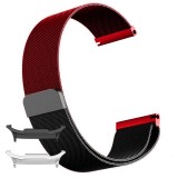 Curea otel, Milanese Loop Slim, compatibila cu Samsung Galaxy Watch8 40mm, Black Wine